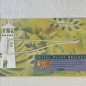 White Swivel Plant Bracket